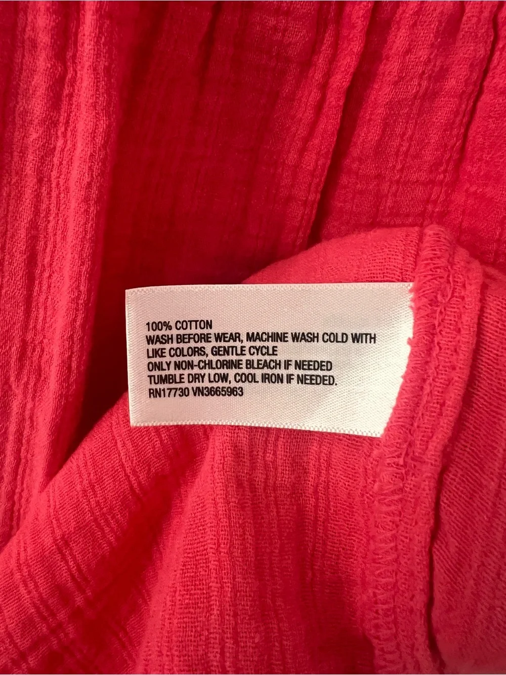 Cat & Jack Pink Cotton Muslin Dress Pockets • Large (10-12)
